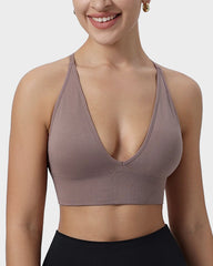 Deep V Wireless Sports Bra (2 Pack)