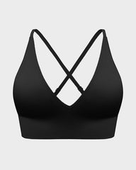 Deep V Wireless Sports Bra (2 Pack)