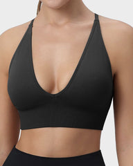 Deep V Wireless Sports Bra (2 Pack)