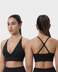 Deep V Wireless Sports Bra (2 Pack)