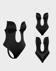 SheCurve® Strapless U Plunge Thong Bodysuit| Must-Have For TikTok Users