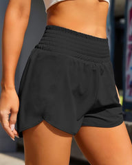 Lightweight Double-Layer Quick-Dry Yoga Shorts