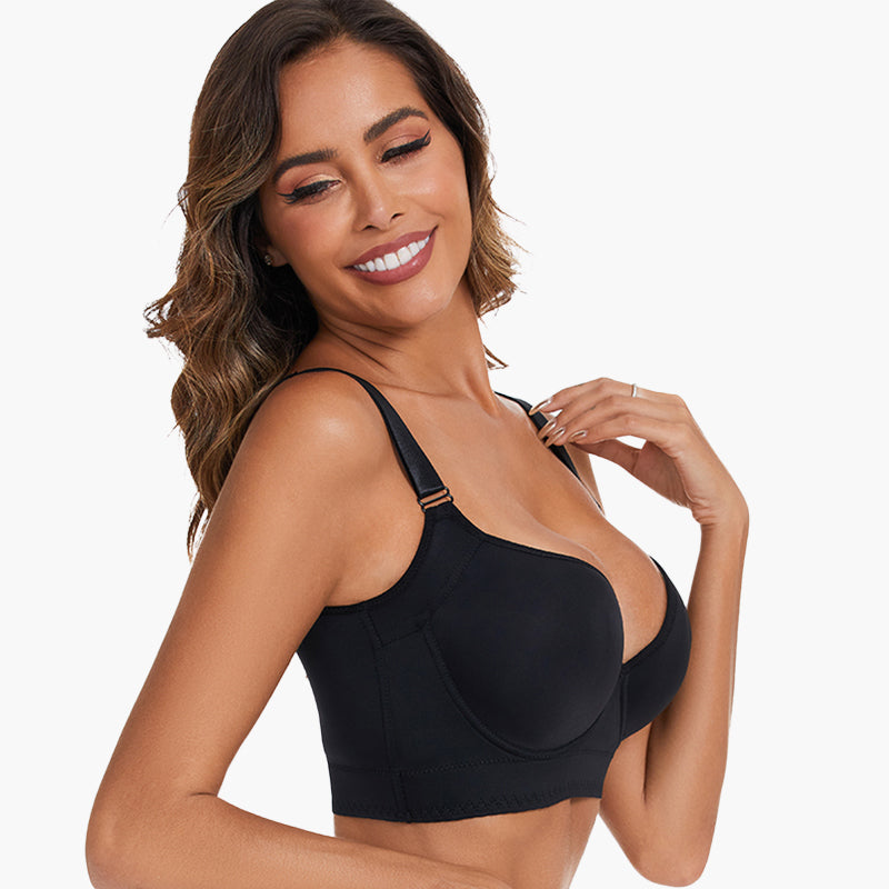 SheCurve®Full-Coverage Back Smoothing Bra-Brown+Beige (2 PACK）