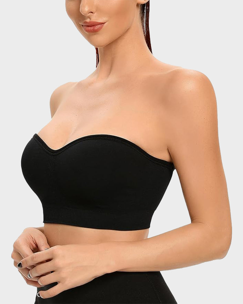 SheCurve® Non-Slip Bandeau Seamless Wireless Strapless Bra