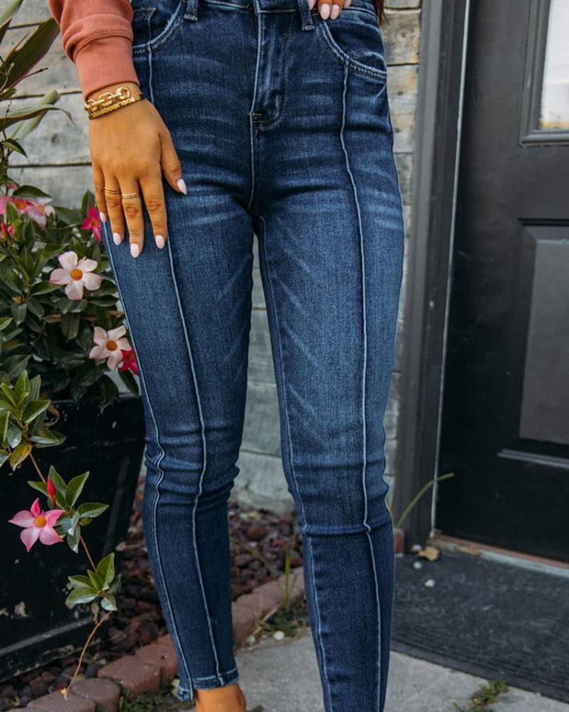 SheCurve® High-Waisted, Hip-Lifting Skinny Jeans