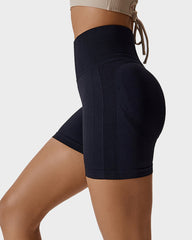 Seamless Knit Breathable Butt Lifting Fitness Shorts