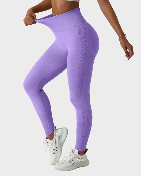 Seamless Knit Breathable Butt Lifting Fitness Leggings