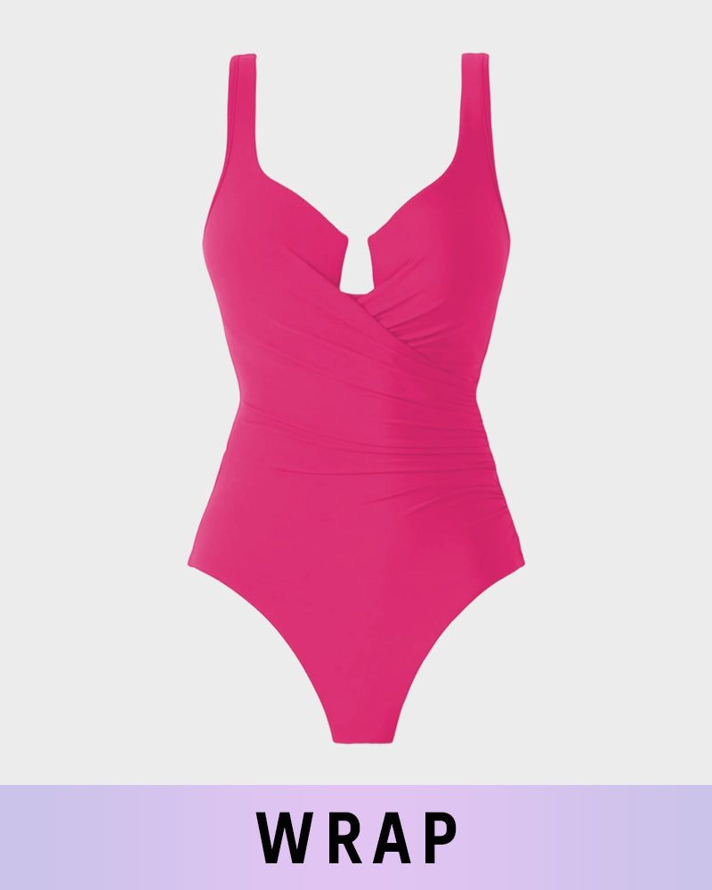 Plunge Underwire Tummy Control One-Piece Swimsuit