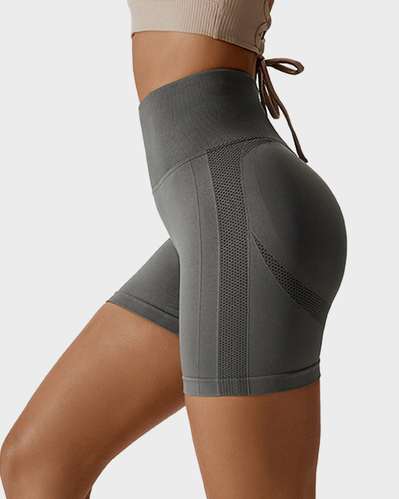 Seamless Knit Breathable Butt Lifting Fitness Shorts