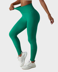 Seamless Knit Breathable Butt Lifting Fitness Leggings