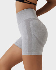 Seamless Knit Breathable Butt Lifting Fitness Shorts