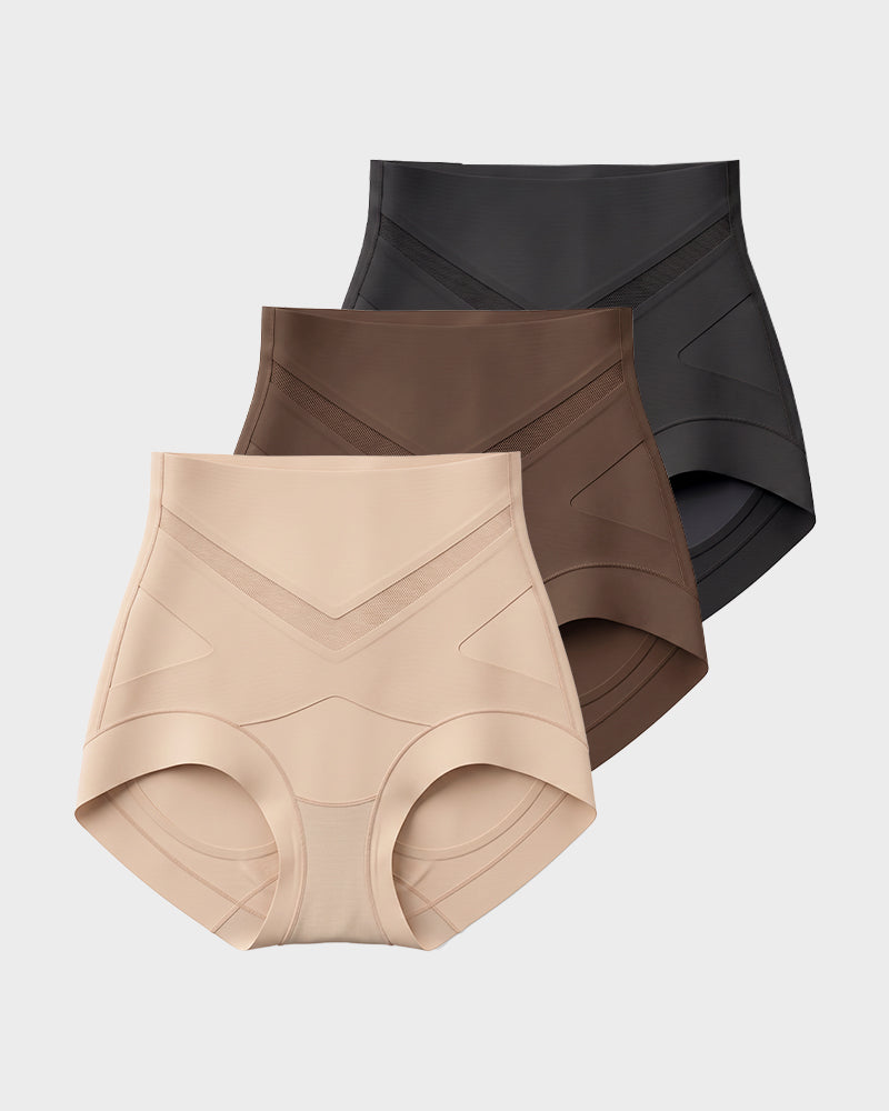 3-Pack V-Waist Tummy-Control Briefs