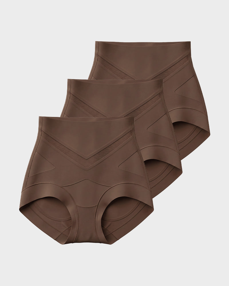3-Pack V-Waist Tummy-Control Briefs