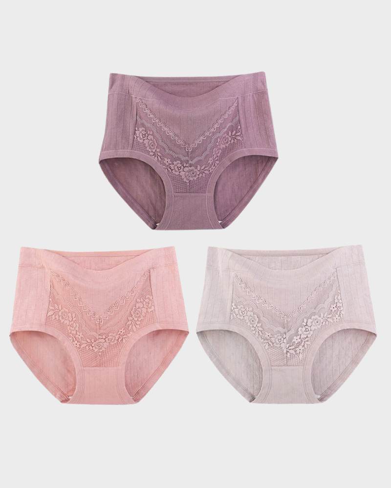 SheCurve® Plus Size LeakProof Lace Cotton Panties