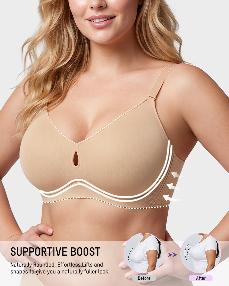 3/4-Cup Wireless Smoothing Support Bra