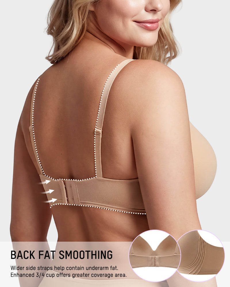 3/4-Cup Wireless Smoothing Support Bra
