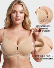 3/4-Cup Wireless Smoothing Support Bra