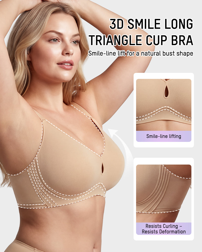 3/4-Cup Wireless Smoothing Support Bra