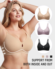 3/4-Cup Wireless Smoothing Support Bra