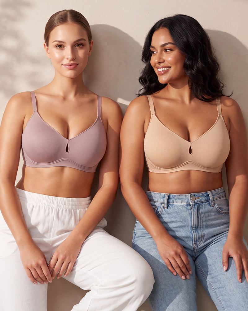 3/4-Cup Wireless Smoothing Support Bra