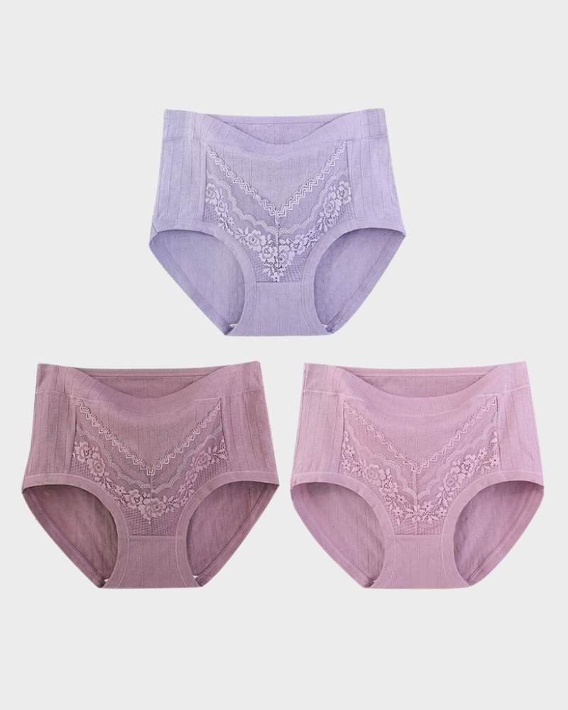 SheCurve® Plus Size LeakProof Lace Cotton Panties