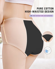 360° Leak-Proof High-Waist Period Underwear (6 Pack)