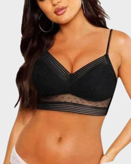 SheCurve® Extra-Wide Stretchy Band Soft Lace Bra