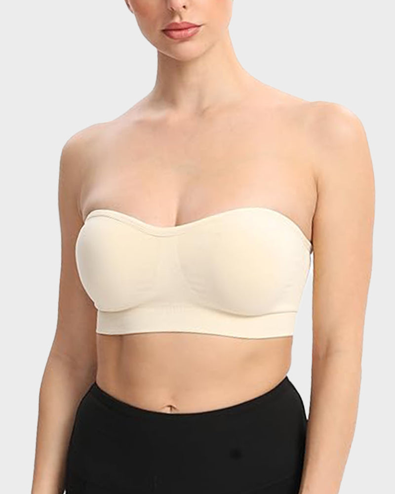 SheCurve® Non-Slip Bandeau Seamless Wireless Strapless Bra