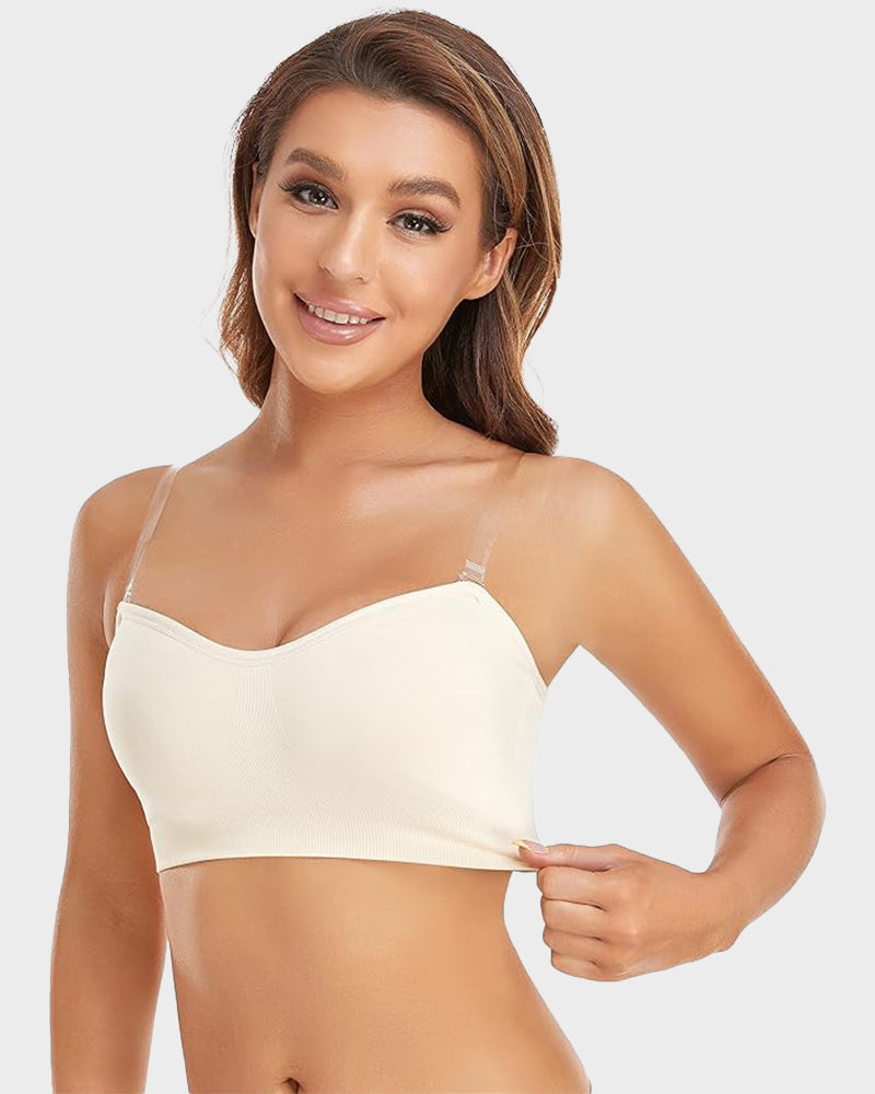 SheCurve® Non-Slip Bandeau Seamless Wireless Strapless Bra