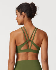 Lightweight Cross-Back Strappy Sports Bra