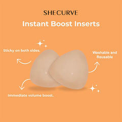 SheCurve® Breast Lift Sticky Insert Pads Instant Boost Double Sided Adhesive Bra Pad（2Pcs）