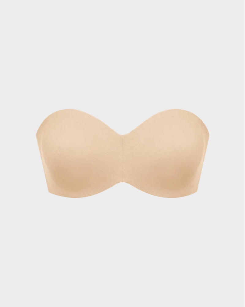 SheCurve® Full Support Non-Slip Convertible Bandeau Bra -Nude