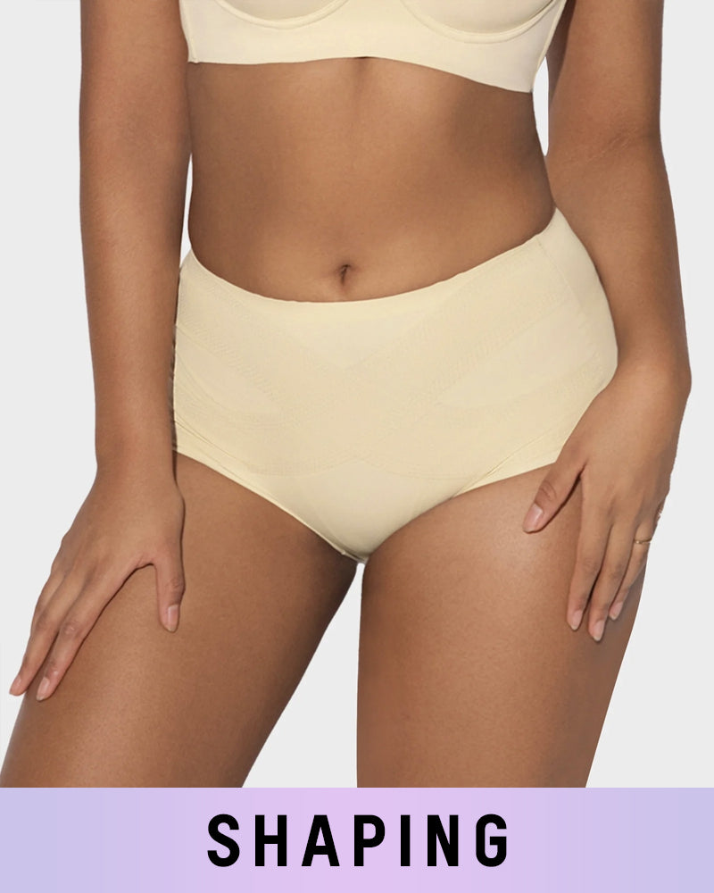 Seamless Tummy Control High-Waist Panties (5 Pack)