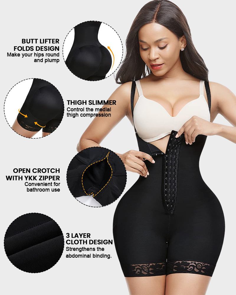 SheCurve®Tummy Control Butt Lifter Bodysuit BBL Fajas