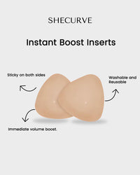 SheCurve® Breast Lift Sticky Insert Pads Instant Boost Double Sided Adhesive Bra Pad（2Pcs）