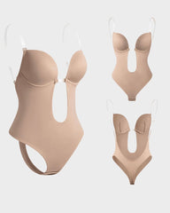 SheCurve® Strapless U Plunge Thong Bodysuit| Must-Have For TikTok Users