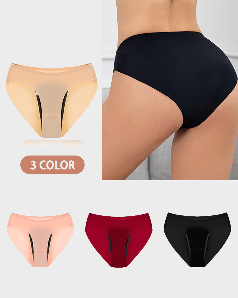 Women’s Seamless Hipster Underwear No Show Panties Invisibles Briefs Soft Stretch Physiological Pants