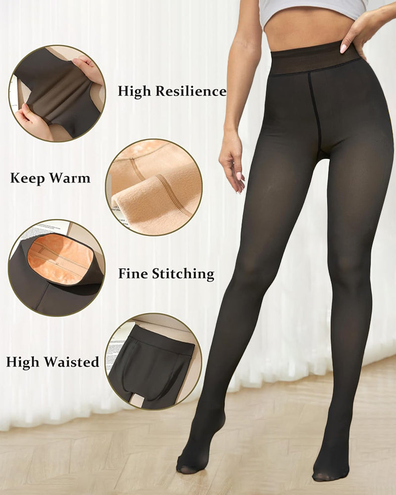 SheCurve® Translucent Fleece Lined Tights