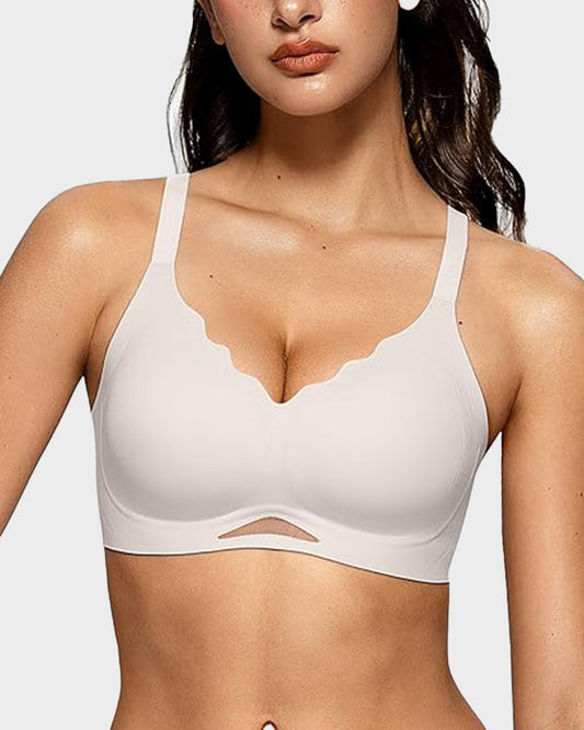 Seamless Soft Comfort Wireless Mesh Bra