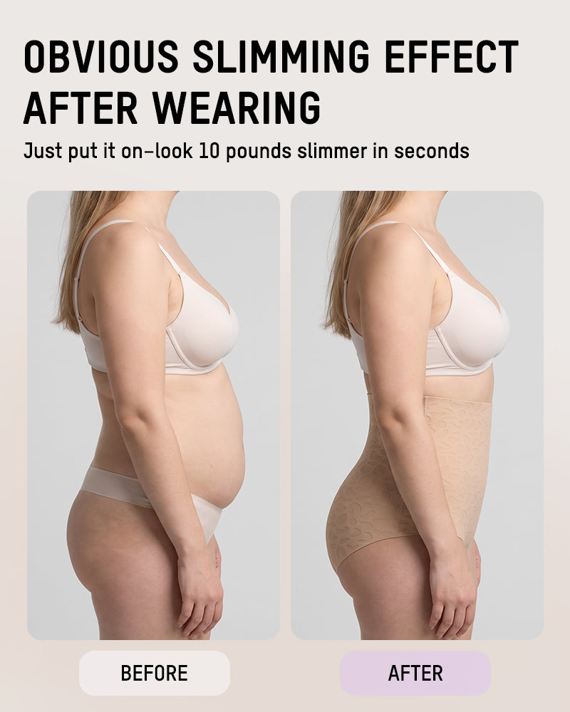 5-Pack High-Waisted Cross-Compression Shaping Briefs