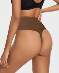 Mid-Waist Tummy Control Thong Panty (2 Pack)