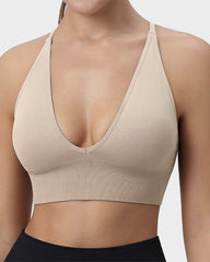 Deep V Wireless Sports Bra (2 Pack)