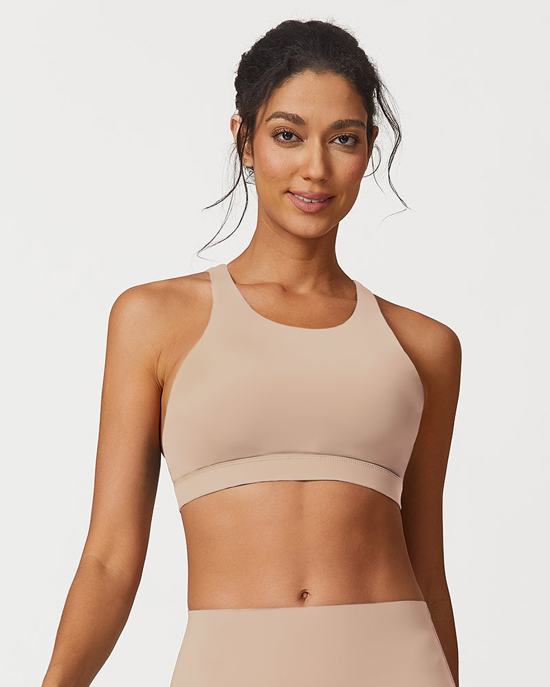 Lightweight Cross-Back Strappy Sports Bra