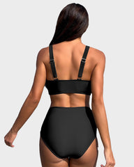 SheCurve® Mesh High Waist Bikini Set