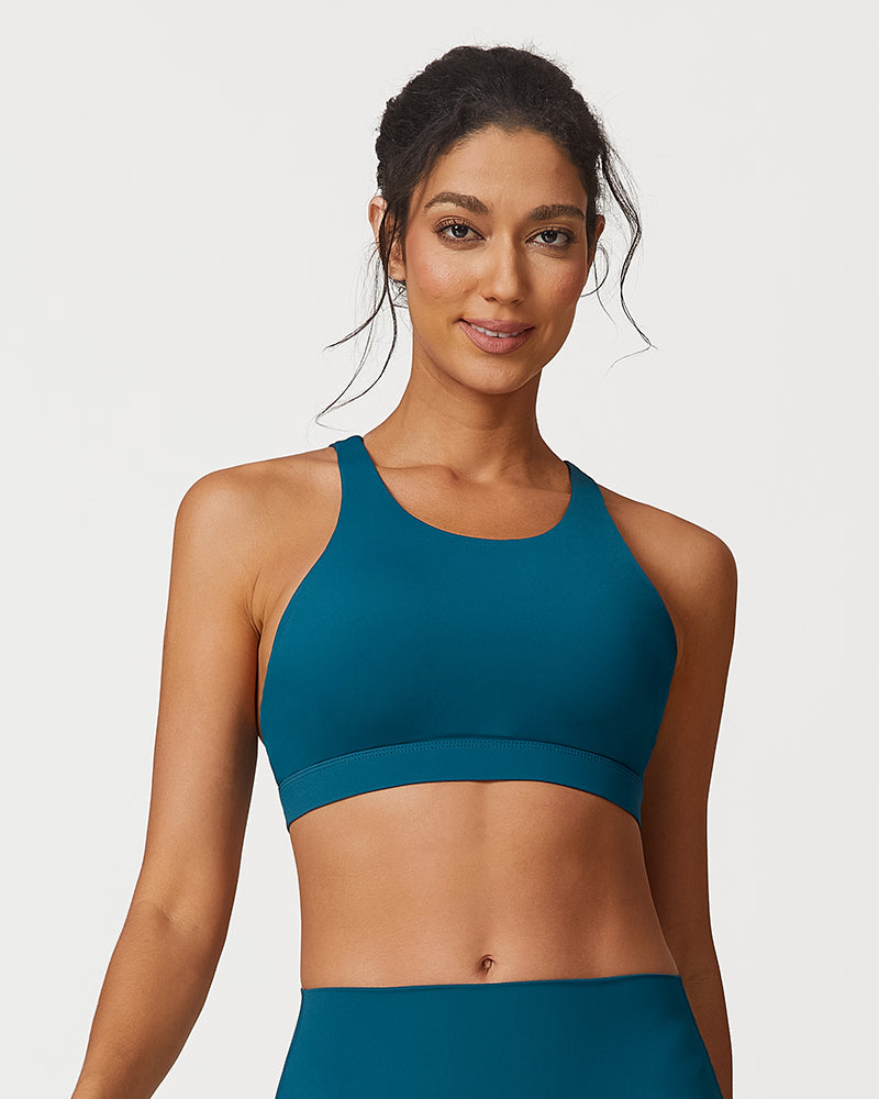 Lightweight Cross-Back Strappy Sports Bra