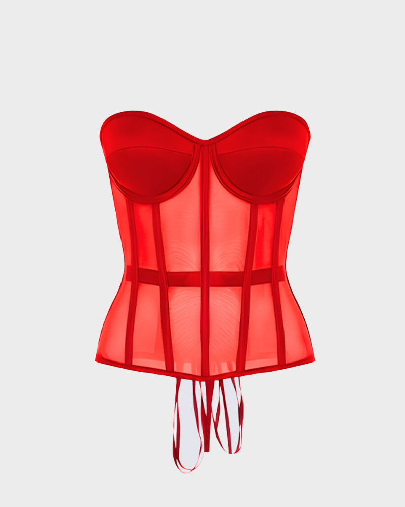 SheCurve®Sleek Mesh Supportive Push-Up Corset