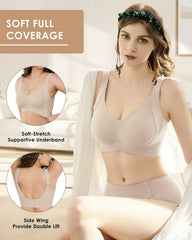 Comfort Full Coverage Wireless Lightly Lined Bra