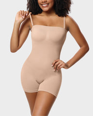 SheCurve® Strapless Slip Tummy Control Shapewear Bodysuit