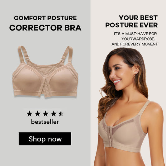 Shecurve®Comfort Posture Corrector Bra with Contour Cups Bra(BUY 1 GET 2 FREE)-WHITE