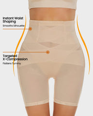 SheCurve®Mesh High Waist Shapewear Shorts